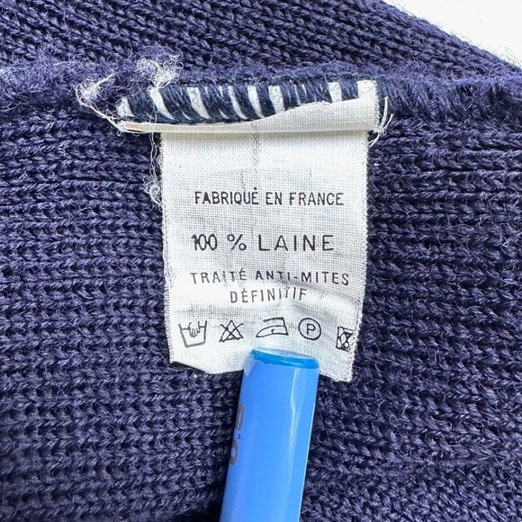 Saint James made in France Nautical Sailing 100% wool mothproofing Navy Hat - Picture 4 of 4